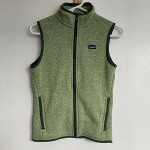 Patagonia womens better sweater vest in light green size S